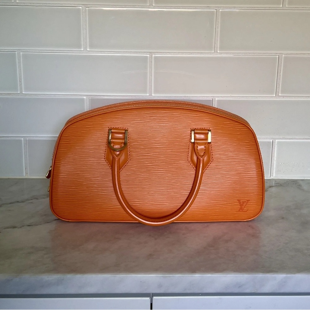 Authentic Louis Vuitton Orange Epi Jasmine